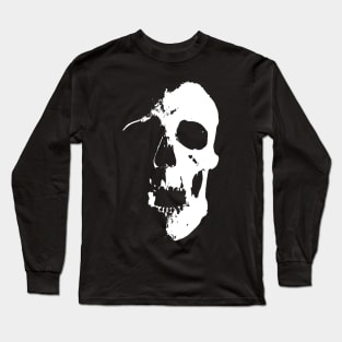 White Skull Long Sleeve T-Shirt